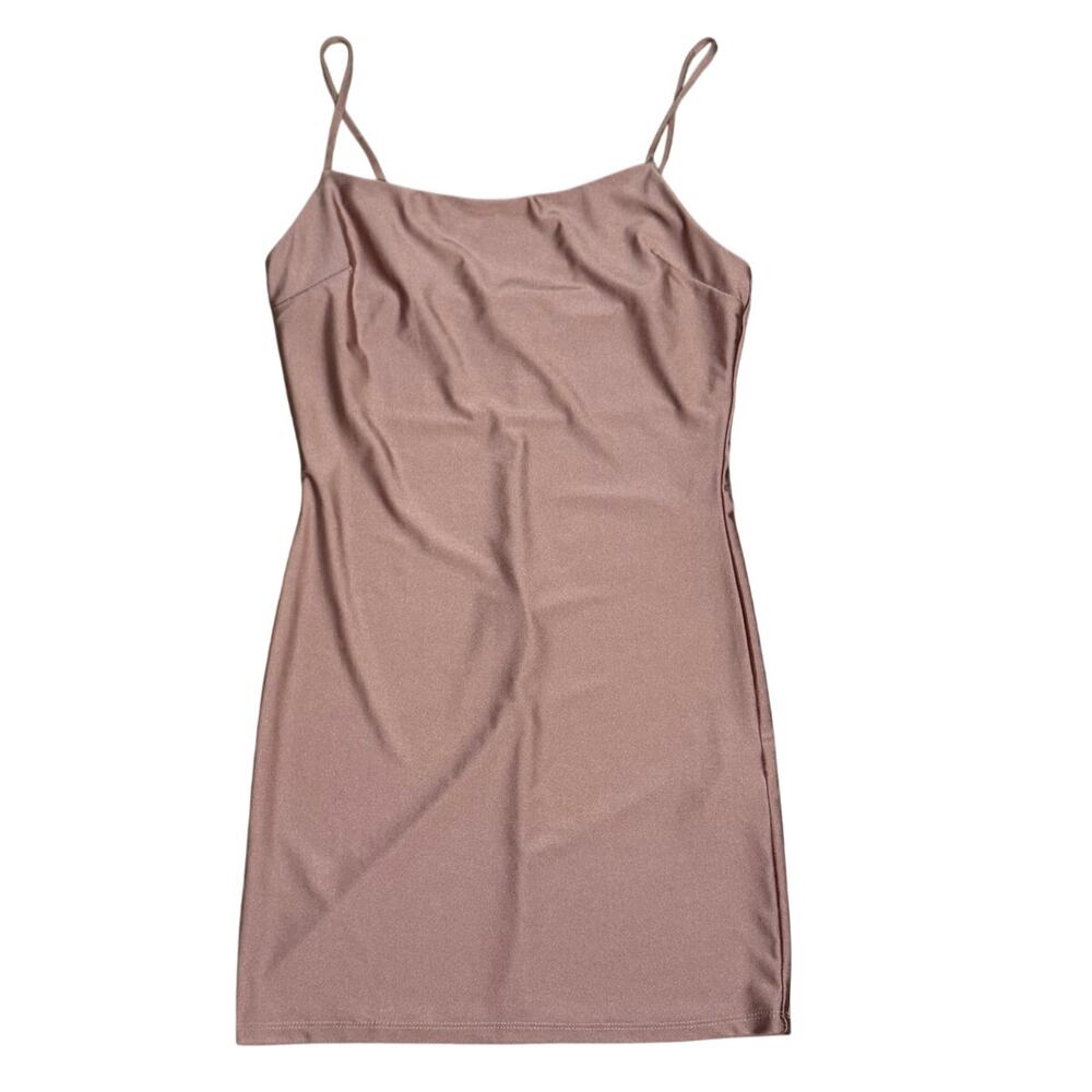 Forever 21 Mauve Pink Satin Mini Sip Dress Size M